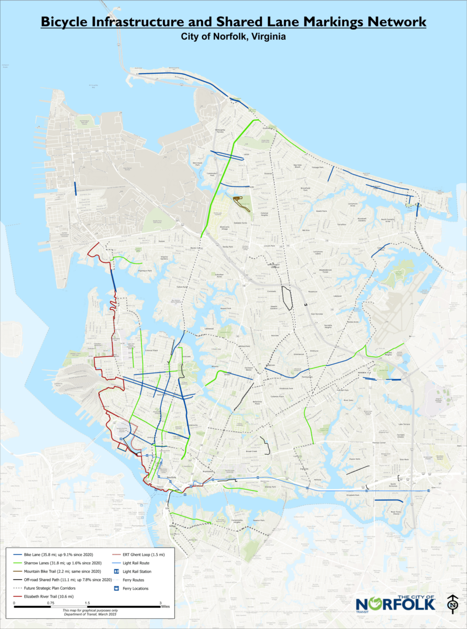 Norfolk Bikeable Map