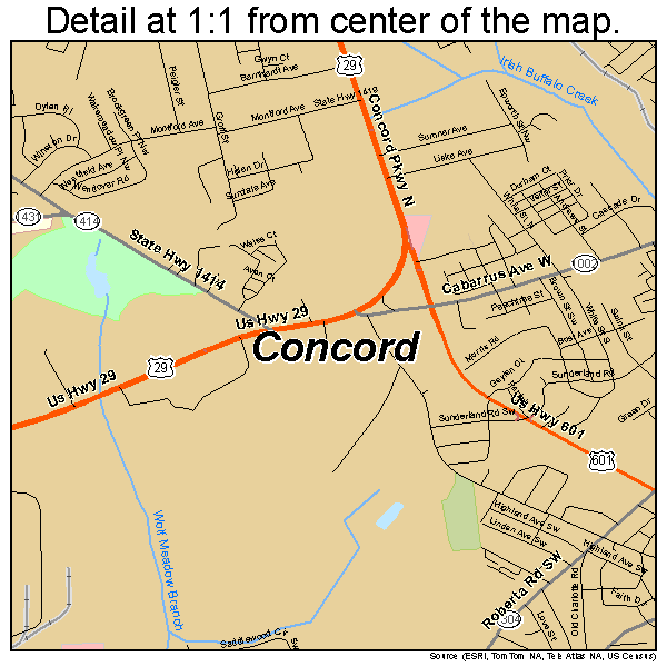 concord map