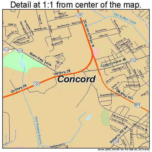 concord map